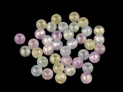 Plastové korálky perleťový AB frost efekt Ø8 mm 20 g{% if variant.name %} – 3 mix pastelový - AB{% endif %}