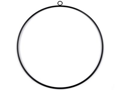 Kovový kruh na lapač snů / k dekorování Ø50 cm{% if variant.name %} – 3 černá mat{% endif %}