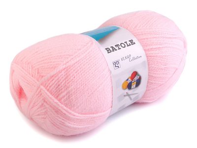 Vlnap Pletací příze Batole 100 g{% if variant.name %} – 2 (52070) růžová sv.{% endif %}