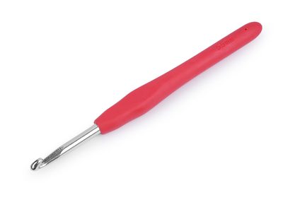 Háček na háčkování se silikonovou rukojetí vel. 2-6{% if variant.name %} – 8 (5,5 mm) náhodná barva{% endif %}