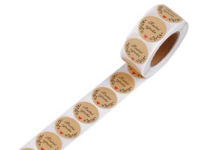 Papírové samolepky Ruční výroba Ø25 mm{% if product.brand.name %} – Stoklasa{% endif %}