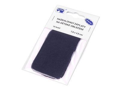 Nažehlovací záplaty 7,6x4,9 cm balení 10 kusů{% if variant.name %} – 5 modrá tmavá{% endif %}