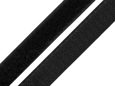 Suchý zip háček + plyš šíře 20 mm METRÁŽ{% if variant.name %} – 2 černá{% endif %}