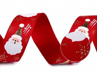Vánoční rypsová stuha šíře 25 mm návin 3 METRY{% if product.brand.name %} – Galanterka{% endif %}
