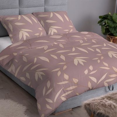 Povlečení bavlněný satén Pola - starorůžové 140x200+70x90 cm{% if product.brand.name %} – Olzatex{% endif %}