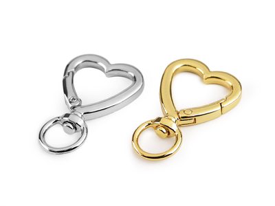 Kovová karabina s obrtlíkem srdce průvlek 10 mm{% if product.brand.name %} – Stoklasa{% endif %}