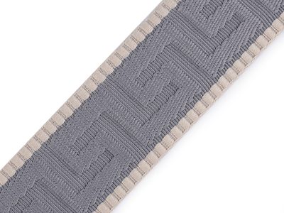 Popruh šíře 50 mm METRÁŽ{% if variant.name %} – 3 šedá světlá béžová{% endif %}