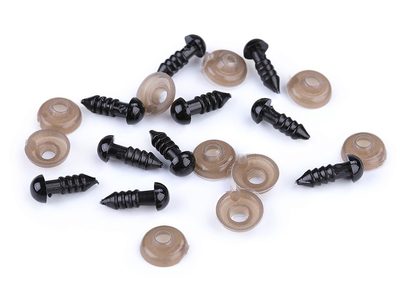 Oči s pojistkou Ø6 mm balení 10 kusů{% if product.brand.name %} – Galanterka{% endif %}