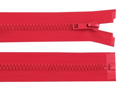 Kostěný zip šíře 5 mm délka 85 cm (bundový){% if variant.name %} – 162 červená světlá{% endif %}