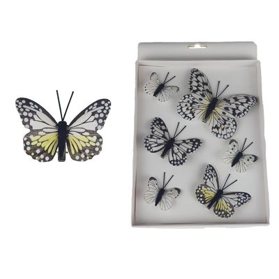 Dekorační motýl, 6 ks X4973 - sada{% if product.brand.name %} – Morex{% endif %}