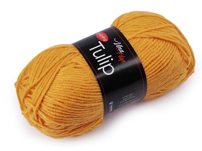 Pletací příze Tulip 100 g{% if variant.name %} – 19 (41179)) hořčicová{% endif %}