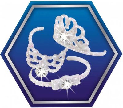 Panenka Steffi bílé šaty se Swarovsky crystaly set s doplňky – fotka 2