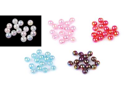 Plastové korálky s AB efektem Ø13 mm 15 kusů{% if product.brand.name %} – Galanterka{% endif %}