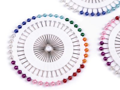 Špendlíky s plastovou hlavičkou délka 38 mm 40 kusů – fotka 4
