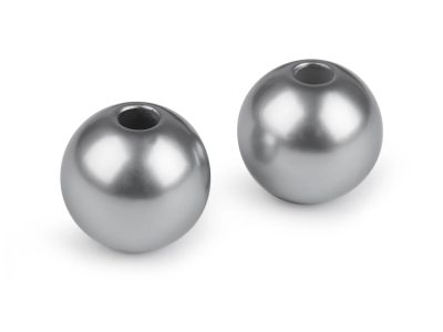 Plastové voskové korále Ø30 mm 2 kusy{% if variant.name %} – 5 (F60) šedá{% endif %}