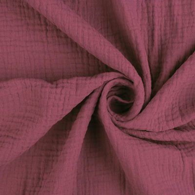 Mušelínové povlečení - vínové 140x200+70x90 cm – fotka 1