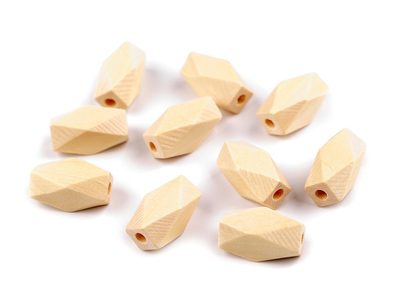 Dřevěné korálky nelakované 10x20 mm 10 kus{% if product.brand.name %} – Galanterka{% endif %}