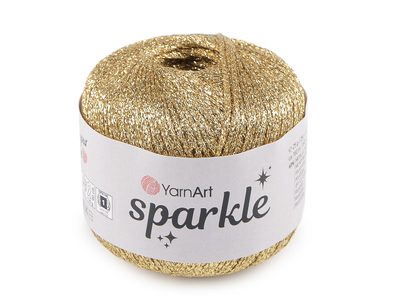 Pletací příze Sparkle s lurexem 25 g{% if variant.name %} – 2 (1306) zlatá{% endif %}