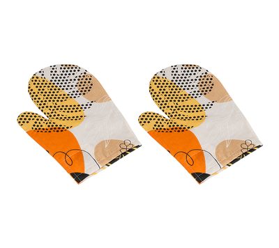 Kuchyňská chňapka - 2ks Oranžová,Béžová,Bílá CH/233 28x18 cm{% if product.brand.name %} – Bellatex{% endif %}