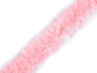 Všívací oděvní / dekorační kožešina šíře 1,5 cm{% if variant.name %} – 3 růžová sv.{% endif %}