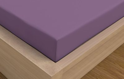 Saténové prostěradlo 80x200cm fialové – fotka 1