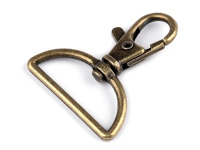 Kovová karabina průvlek 30 mm{% if variant.name %} – 2 staromosaz{% endif %}