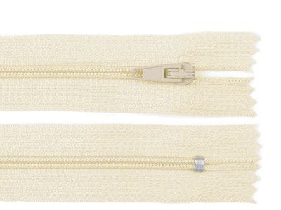 Spirálový Zip Autolock - Šíře 3 mm, Délka 14 cm - různé barvy{% if variant.name %} – 103 krémová nejsvět.{% endif %}