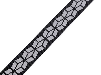 Popruh s reflexním potiskem šíře 20 mm METRÁŽ{% if product.brand.name %} – Stoklasa{% endif %}