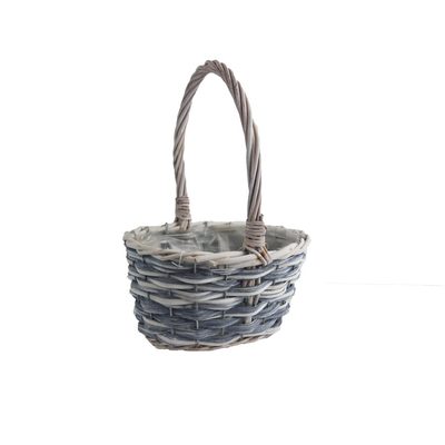 Koš oválný šedý malý P2046/M - 21 x 16 x 11,5 cm{% if product.brand.name %} – Morex{% endif %}