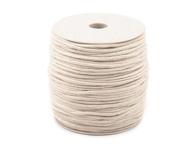 Oděvní šňůra / bavlněná příze / knot Ø3 mm splétaná návin 100 m{% if product.brand.name %} – Galanterka{% endif %}