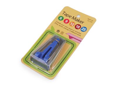Zakladač šikmých proužků šíře 12 mm, 18 mm, 25 mm{% if variant.name %} – 3 (25 mm) modrá{% endif %}