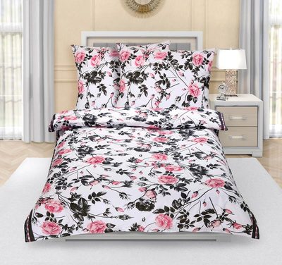 Bavlněné povlečení Růžová,Šedá 90/123{% if product.brand.name %} – Bellatex{% endif %}