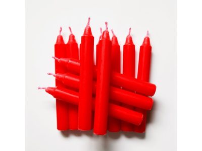 Svíčky červené (12x95mm) na zvonící stromeček{% if product.brand.name %} – LOGIMAX{% endif %}