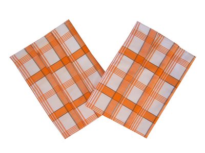 Utěrka Extra savá 50x70 Káro oranžové 3 ks – fotka 1