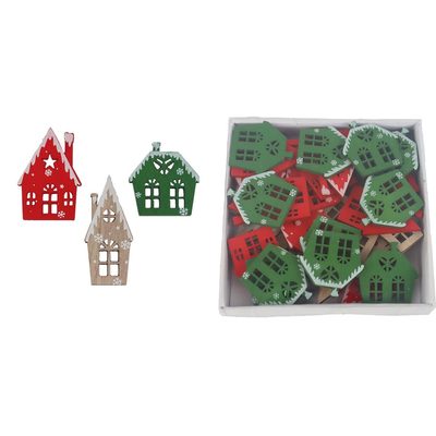 Dekorace domeček, 36 ks D6459 - 4,5 cm{% if product.brand.name %} – Morex{% endif %}