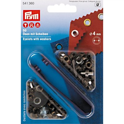 Průchodky 4 mm s podložkou{% if product.brand.name %} – PRYM{% endif %}