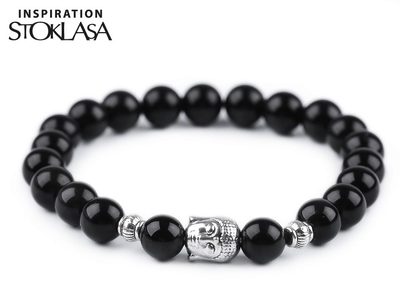 Minerálové korálky Onyx Ø6 mm balení 10 kusů – fotka 1