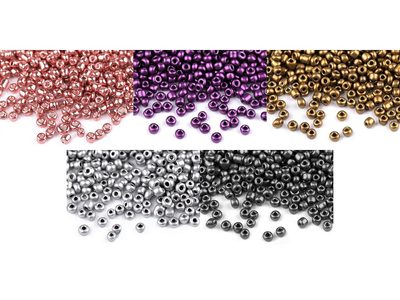 Rokajl 8/0 - 3 mm metalický, neprůhledný 50 g{% if product.brand.name %} – Galanterka{% endif %}