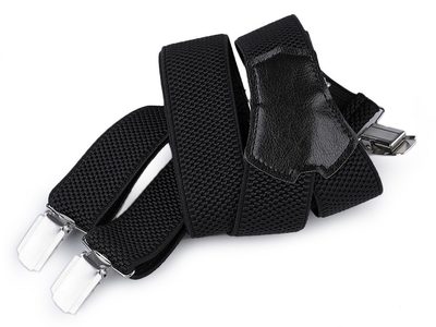 Šle pánské široké 3,5 cm délka 120 cm typ Y{% if variant.name %} – 3 černá{% endif %}