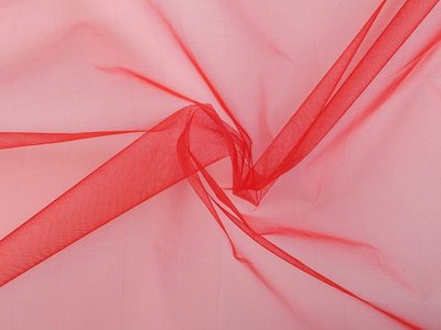 Organza tuhá dekorační METRÁŽ{% if variant.name %} – 5 červená{% endif %}