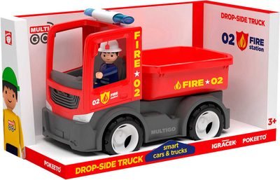 IGRÁČEK MultiGO Fire valníček set auto hasičské s figurkou – fotka 1