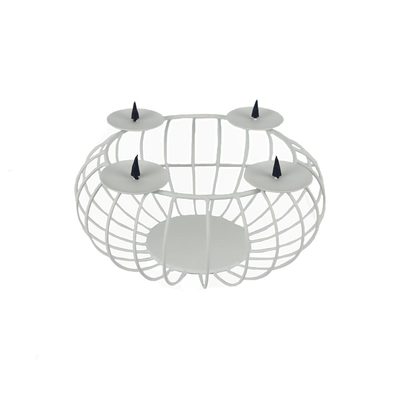 Drátěný adventní svícen na 4 svíčky 371390 - dia 26 x 14 cm{% if product.brand.name %} – Morex{% endif %}
