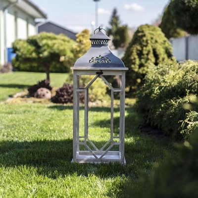 Dřevěná lucerna D3141/ Střední - 62 cm{% if product.brand.name %} – Morex{% endif %}