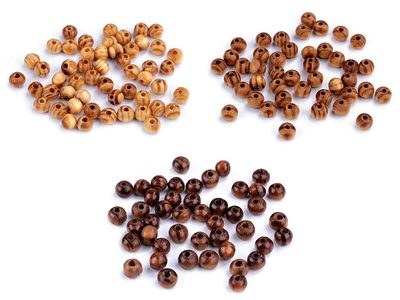 Dřevěné korálky Strip Ø6 mm 10g{% if product.brand.name %} – Galanterka{% endif %}