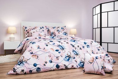 Krepové povlečení Bloom elegance pudrové 140x200, 70x90 cm – fotka 4