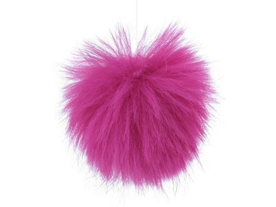 Kožešinová bambule s poutkem Ø8 cm{% if variant.name %} – 4 pink{% endif %}
