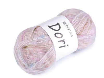 Pletací mohérová příze s nopky Dori 100 g{% if variant.name %} – 4 (F016) pudrová světlá{% endif %}