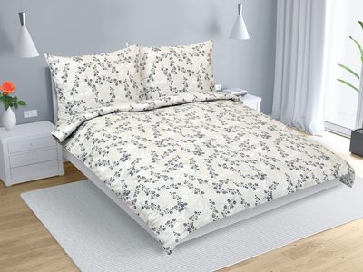 Bavlněné povlečení na dvoudeku Béžová,Šedá,Červená 90/813{% if variant.name %} – 200x220 cm, 2ks 70x90 cm (200 cm šířka x 220 cm délka prodloužená){% endif %}