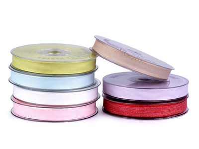 Atlasová matná stuha oboulící šíře 12 mm k potisku návin 25m{% if product.brand.name %} – Galanterka{% endif %}