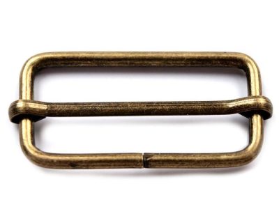 Posunovač na popruhy šíře 38 mm na koženou galanterii 10 kusů{% if variant.name %} – 2 staromosaz{% endif %}